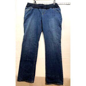 Liz Lange jeans womens 14 Maternity stretch 33 x 33 straight blue